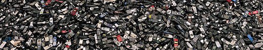Basura tecnol&oacute;gica: tel&eacute;fonos celulares